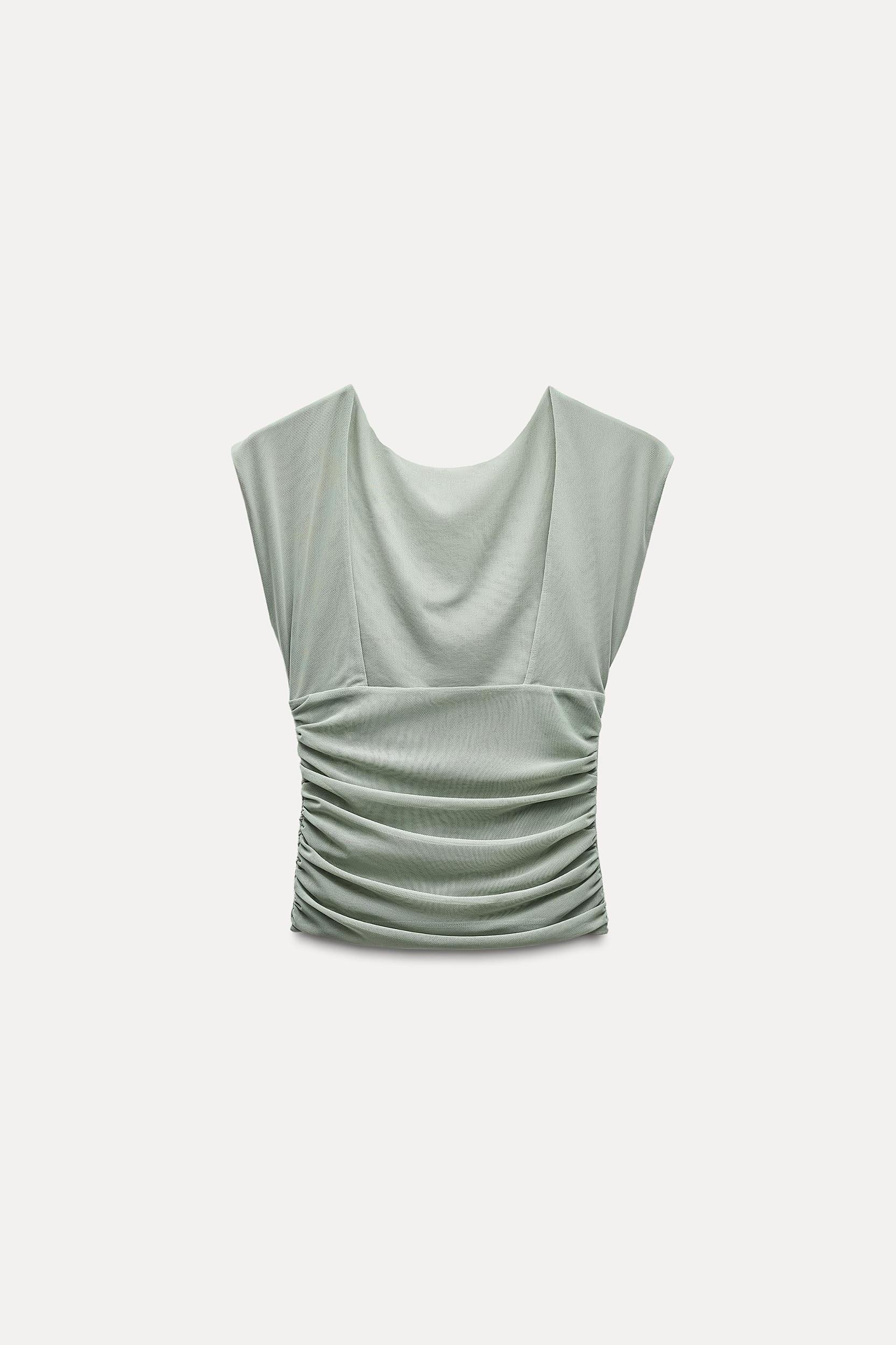TULLE RUCHED TOP Product Image