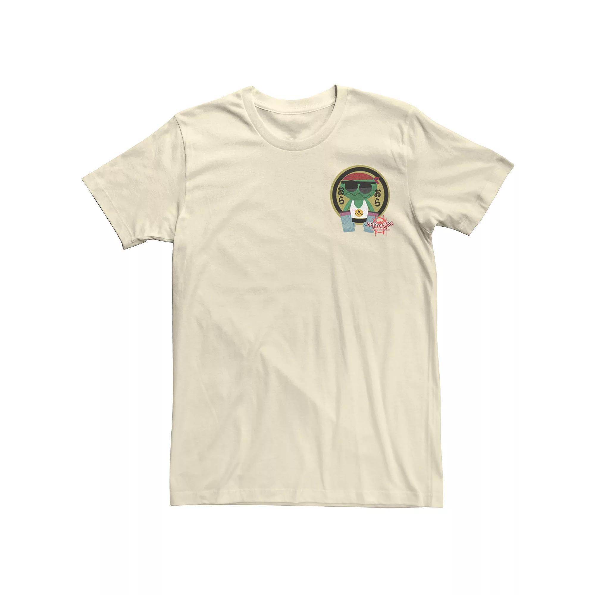 Men's Marvel Spider-Man Spiderverse Fish Sticker Tee, Size: 3XL, Natural Product Image