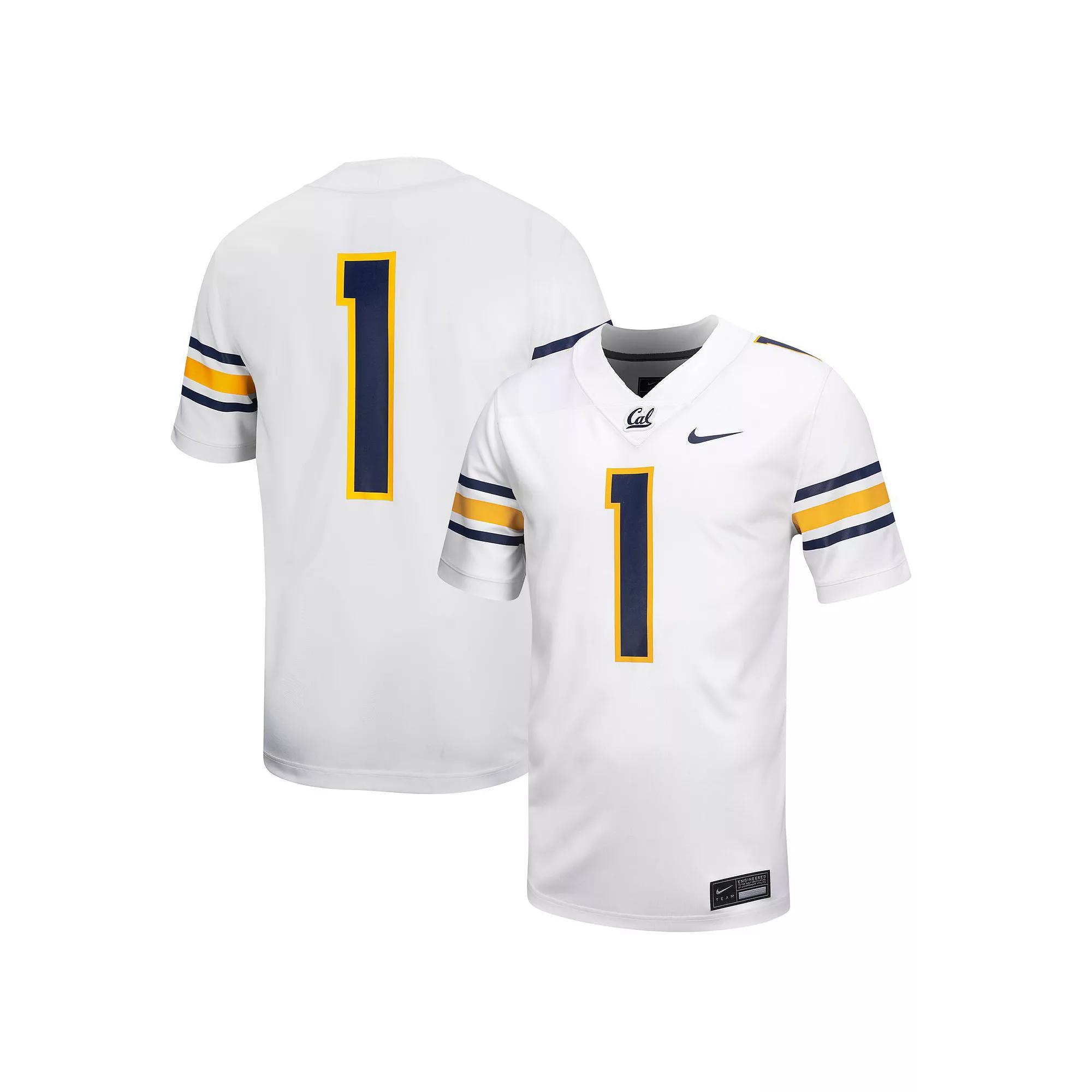 Men's Nike #1 White Cal Bears Untouchable Football Jersey, Size: 2XL Product Image