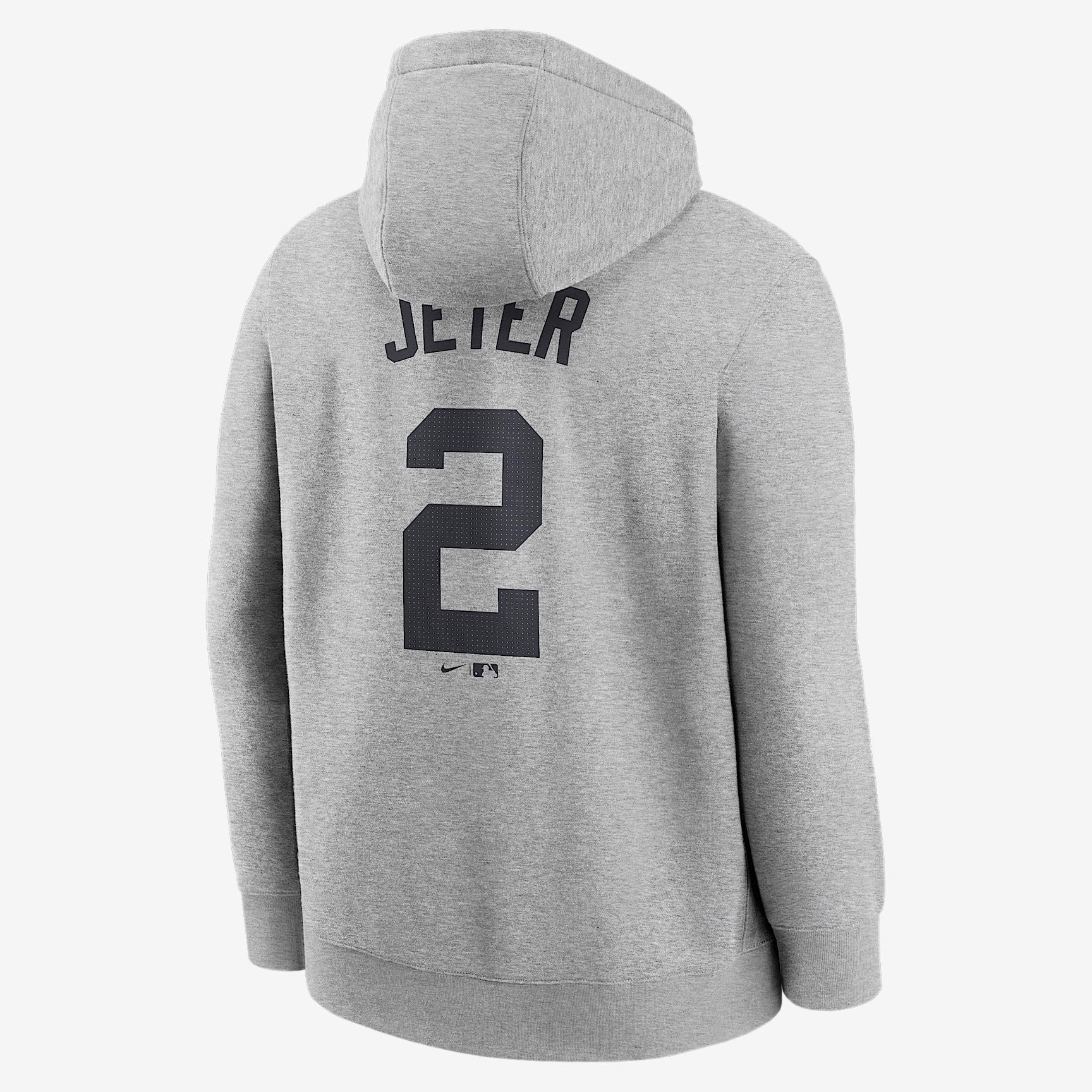 Derek Jeter New York Yankees Club Men's Nike MLB Pullover Hoodie Product Image