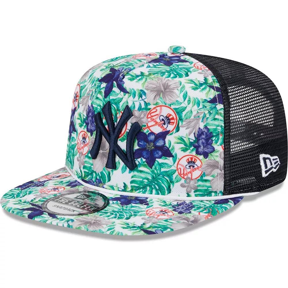 Men's New Era New York Yankees Tropic Floral Golfer Snapback Hat, Blue Product Image