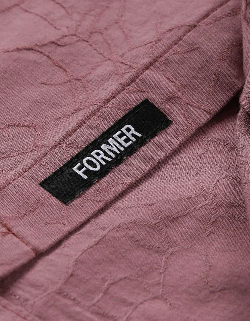 FORMER Vivian Vine Mens Button Up Shirt - ROSE Product Image