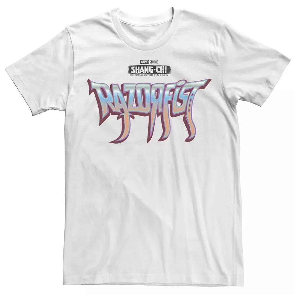 Big & Tall Marvel Shang-Chi Razorfist Logo Tee, Men's, Size: 3XL, White Product Image