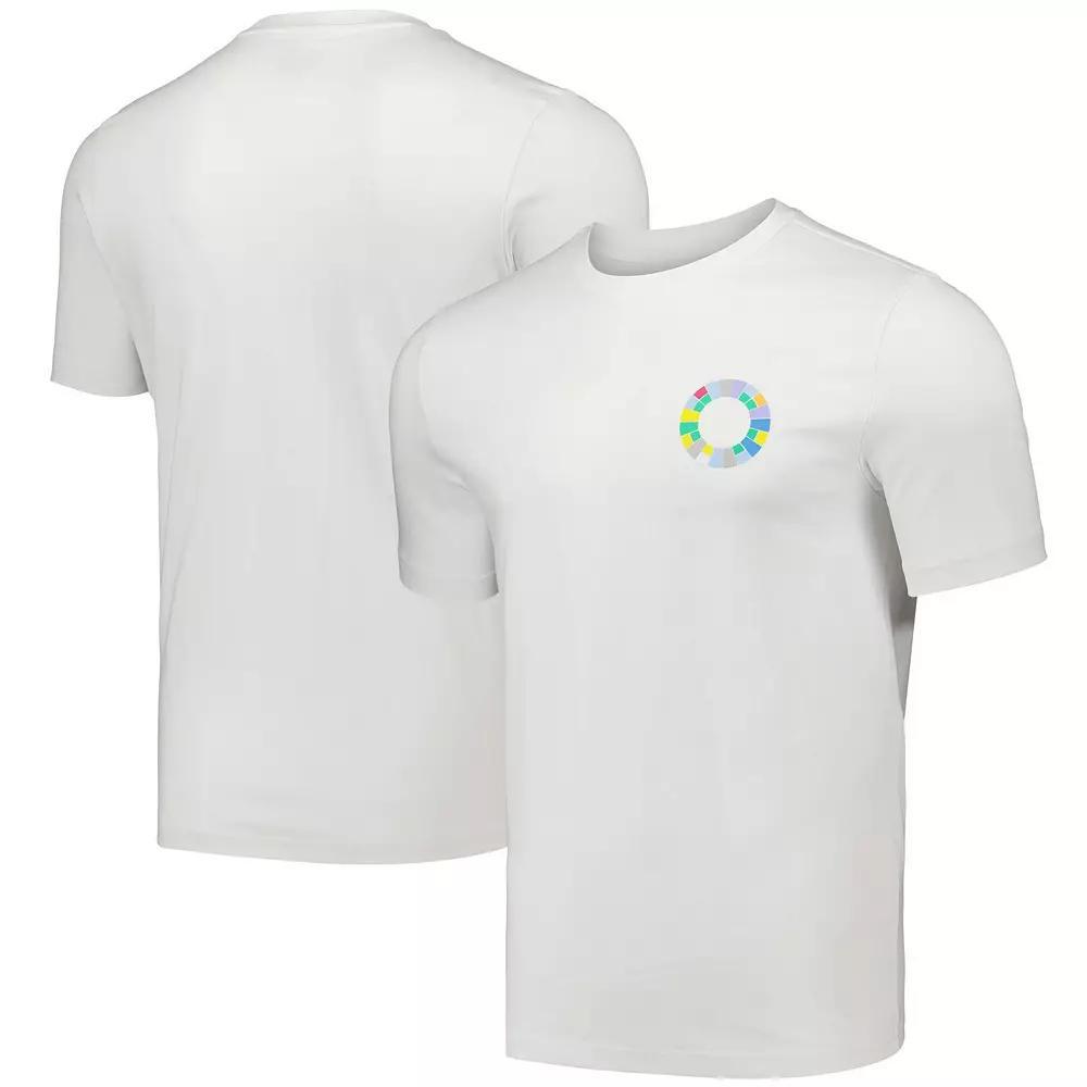 Men's adidas White Peter Saville x Manchester United T-Shirt, Size: XL, Man White Product Image
