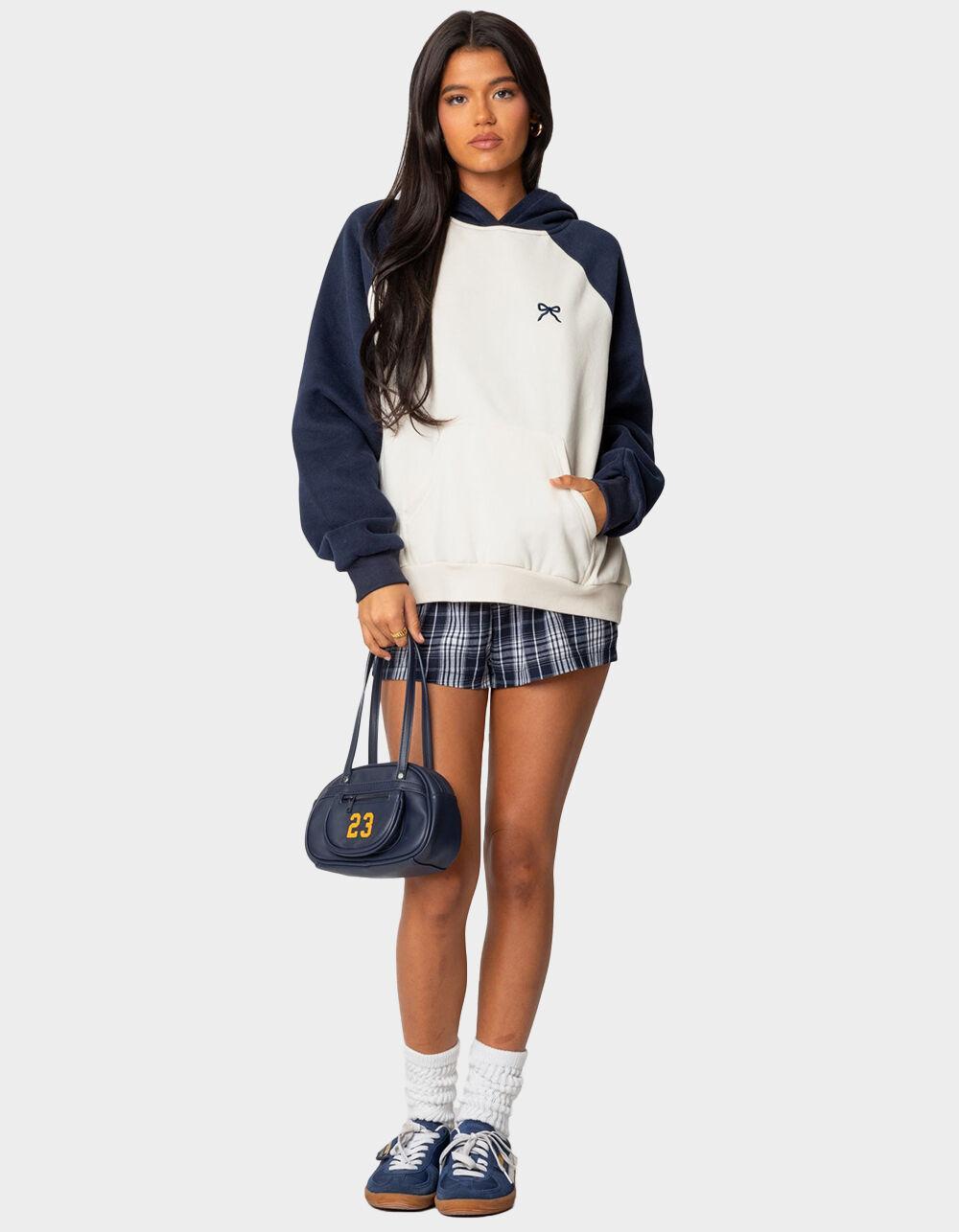 EDIKTED Raglan Bow Oversized Hoodie Product Image