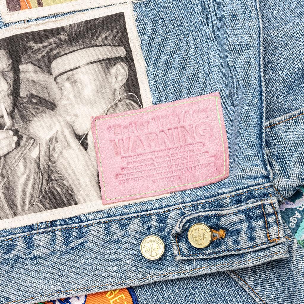 Portrait Denim Jacket - Multi Male Product Image