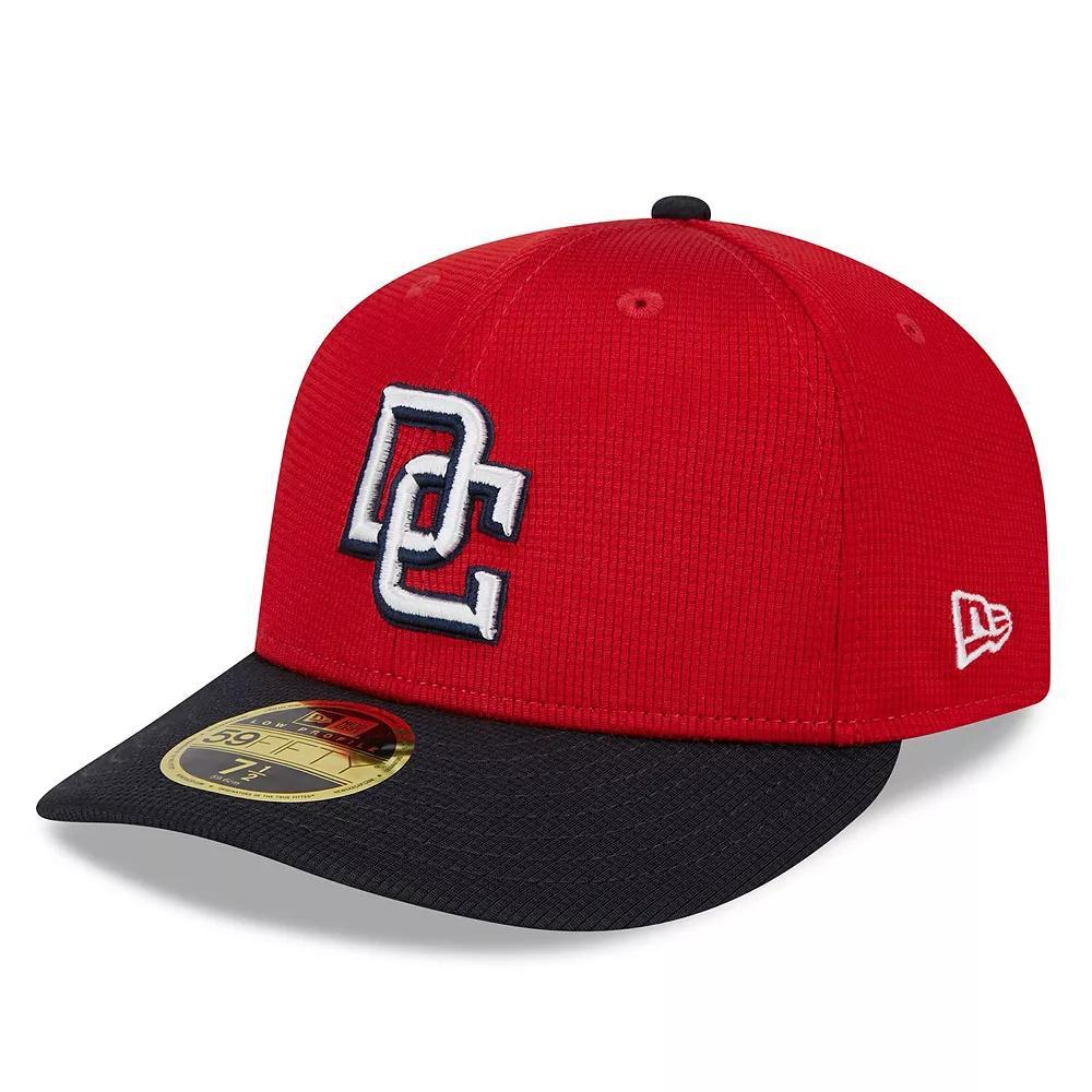 Men's New Era  Red Washington Nationals 2024 Batting Practice Low Profile 59FIFTY Fitted Hat, Size: 7 7/8 Product Image