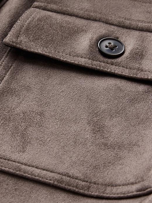 Vegan Suede Shift Mini Dress Product Image