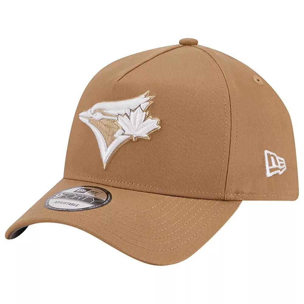 Men's New Era Khaki Toronto Blue Jays A-Frame 9FORTY Adjustable Hat, Jay Beig K Product Image