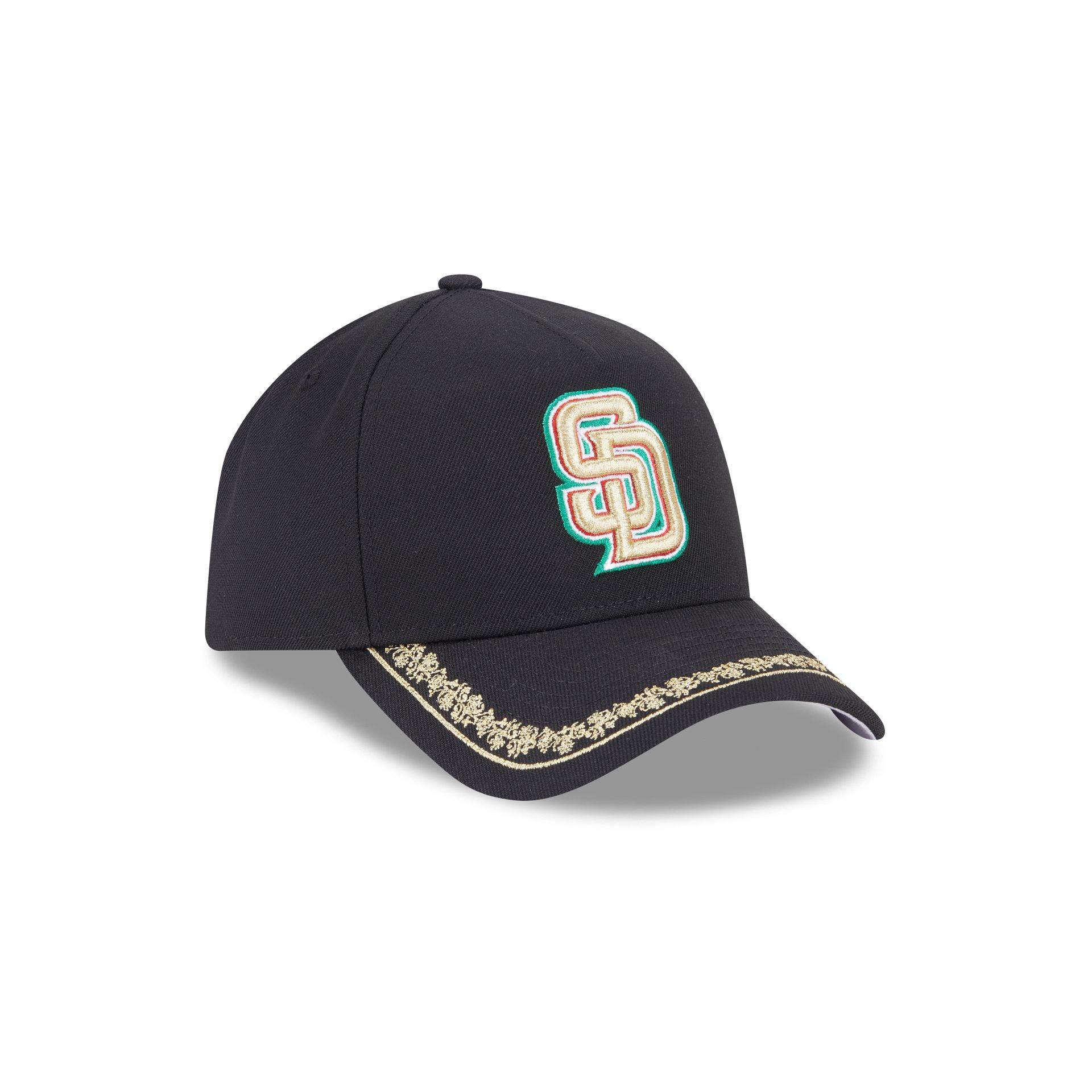 San Diego Padres Ornate Visor 9FORTY A-Frame Snapback Hat Male Product Image