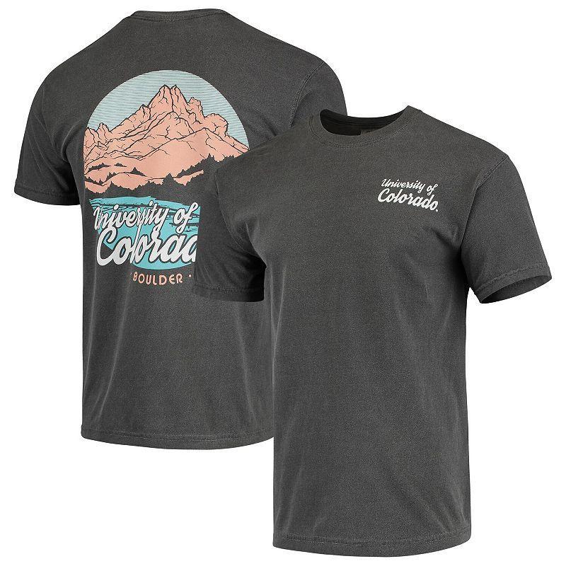 Men's Charcoal Colorado Buffaloes Script Local Comfort Color T-Shirt, Size: Large Product Image
