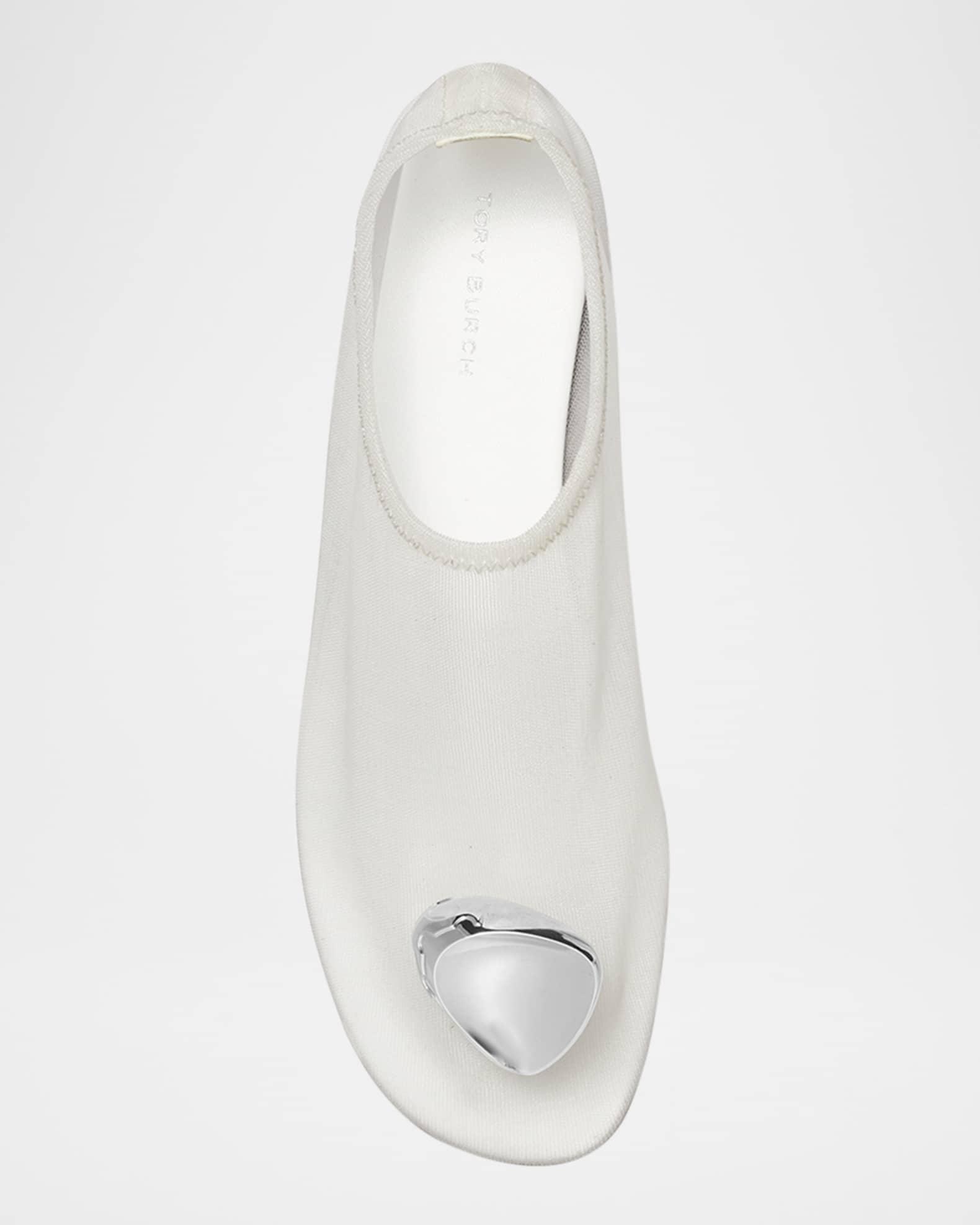 Patos Ornament Mesh Ballerina Flats Product Image