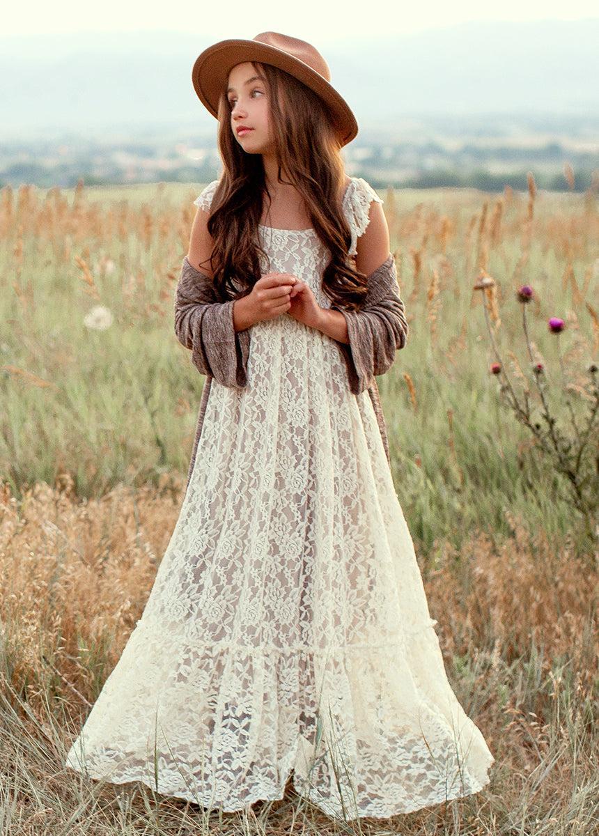 Arly Dress in Birch Girls Product Image