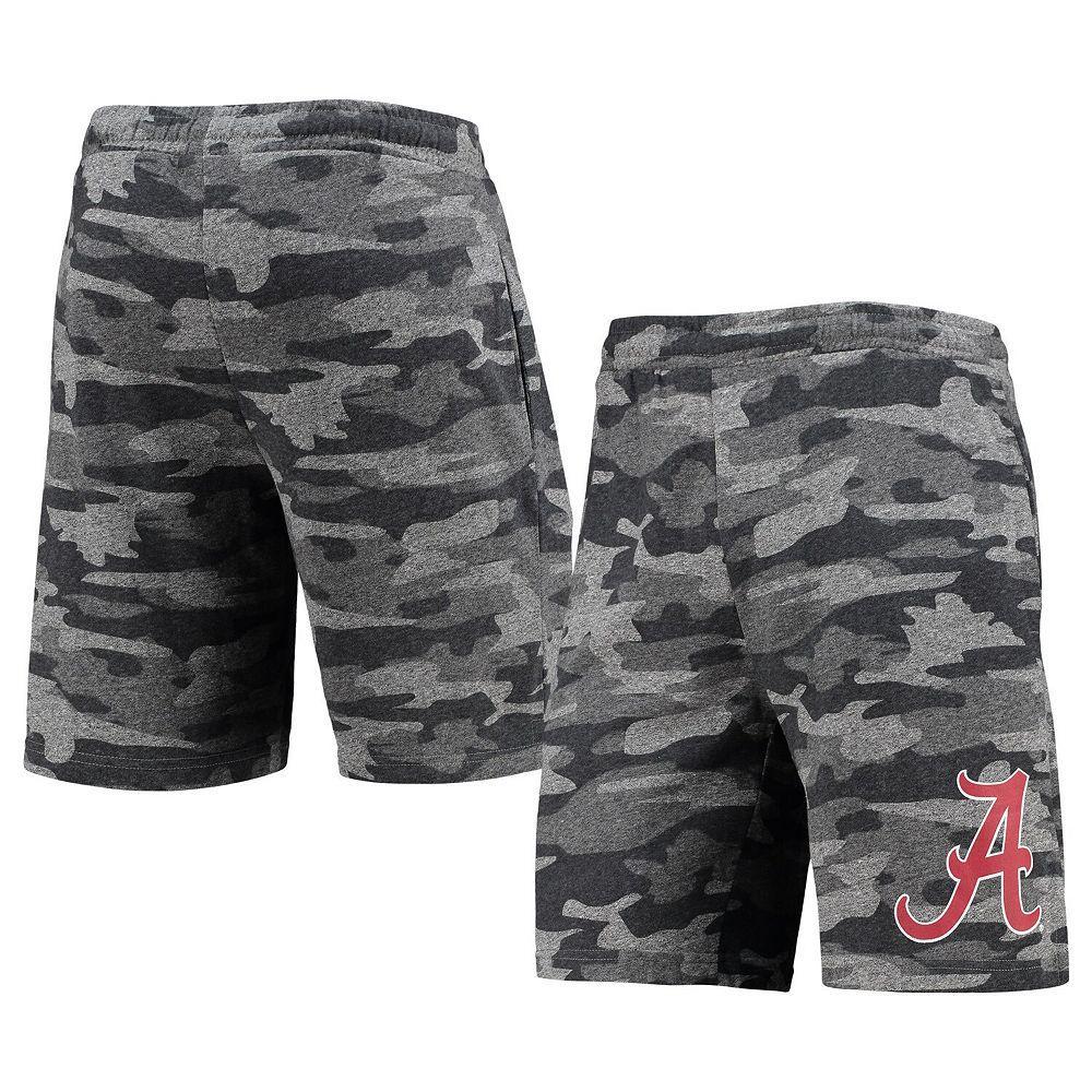 Men's Concepts Sport Charcoal/Gray Alabama Crimson Tide Camo Backup Terry Jam Lounge Shorts, Size: Small Product Image