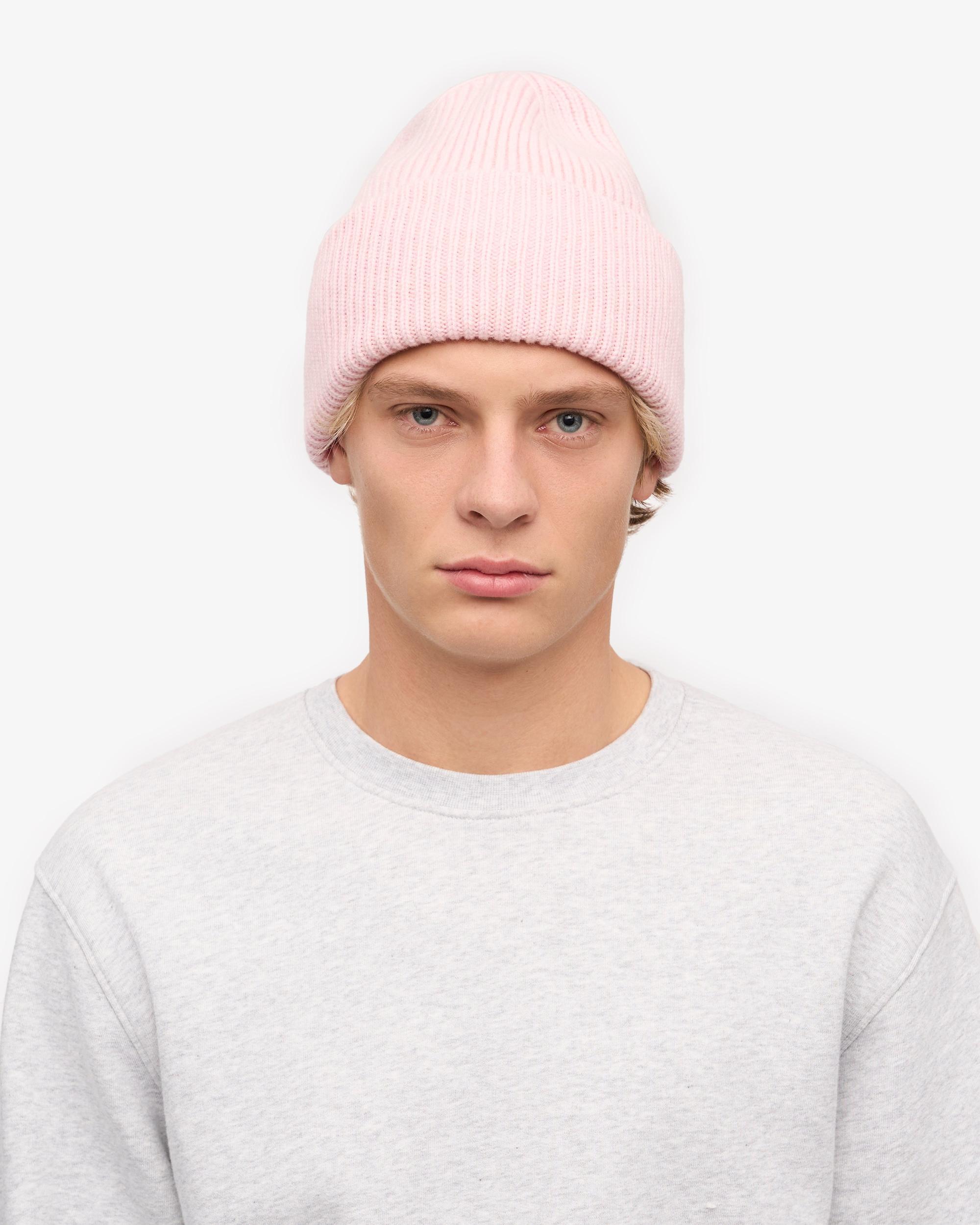 Merino Wool Hat - Faded Pink Product Image