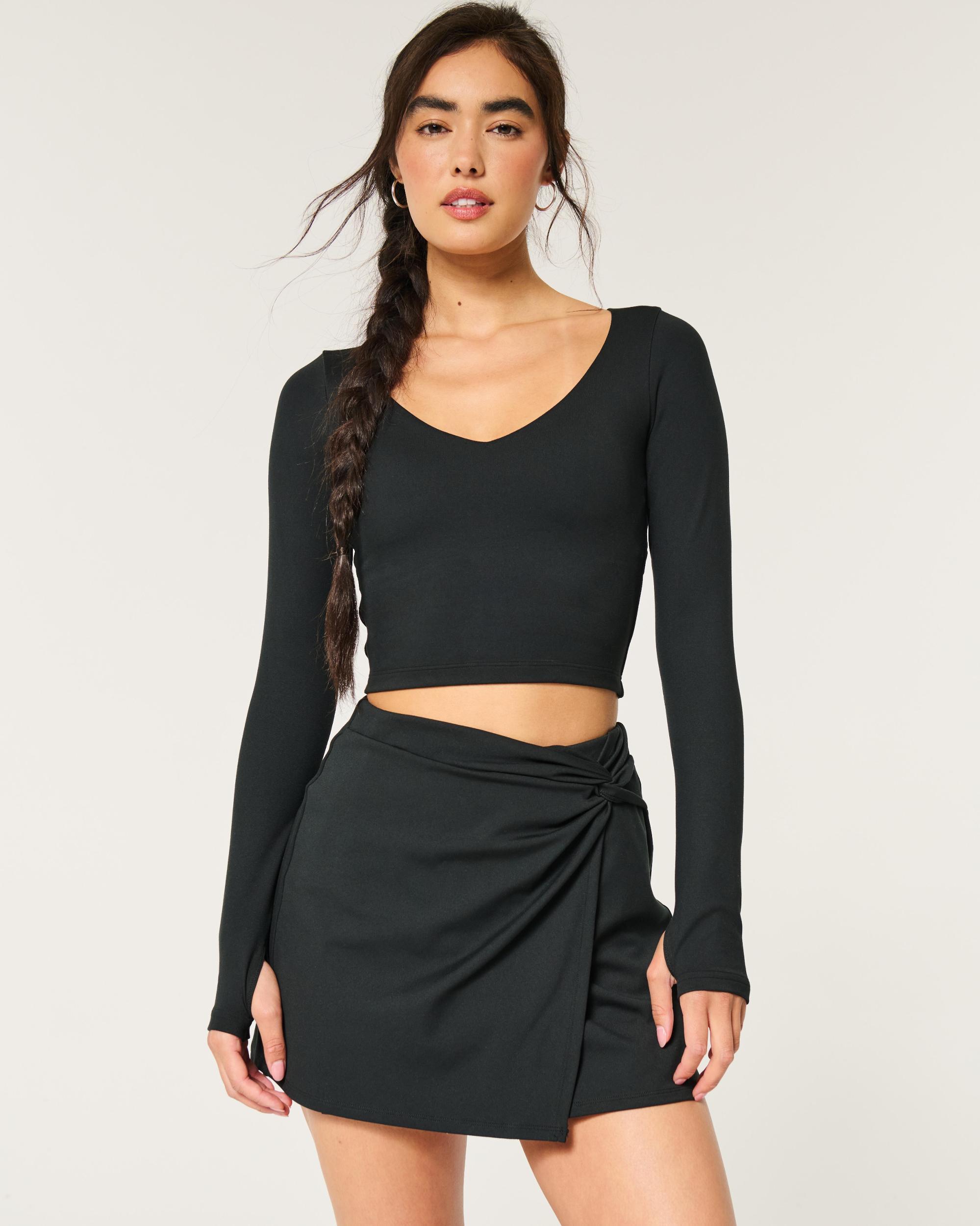 Gilly Hicks Active Recharge Long-Sleeve Plunge Top Product Image