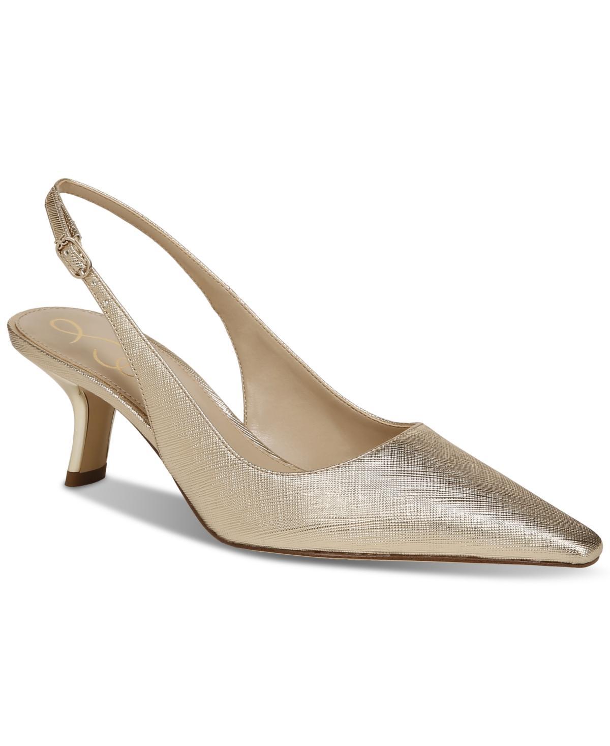 Sam Edelman Bianka Suede Pointed Toe Slingback Pumps Product Image