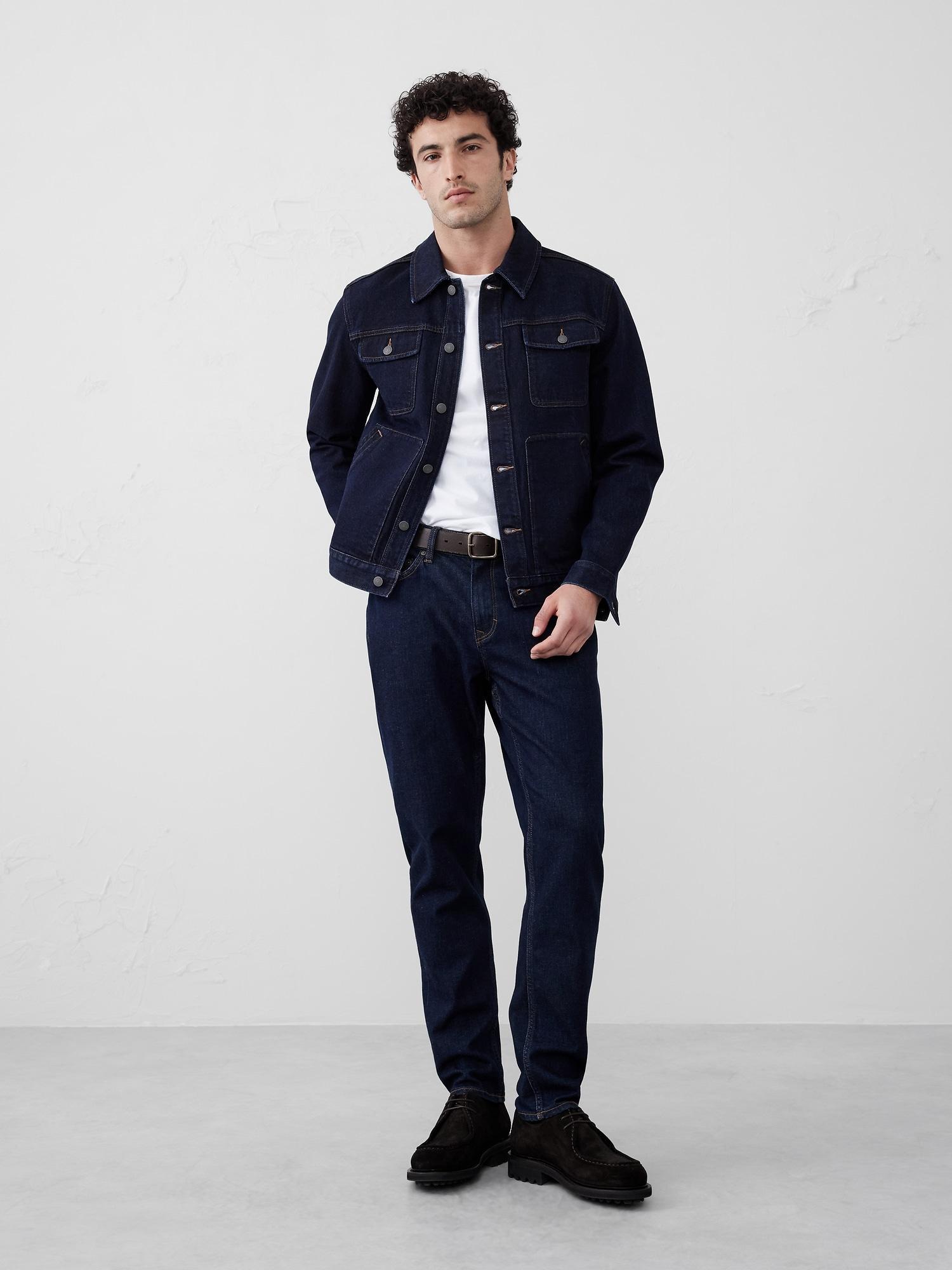 Denim Jean Trucker Jacket Product Image