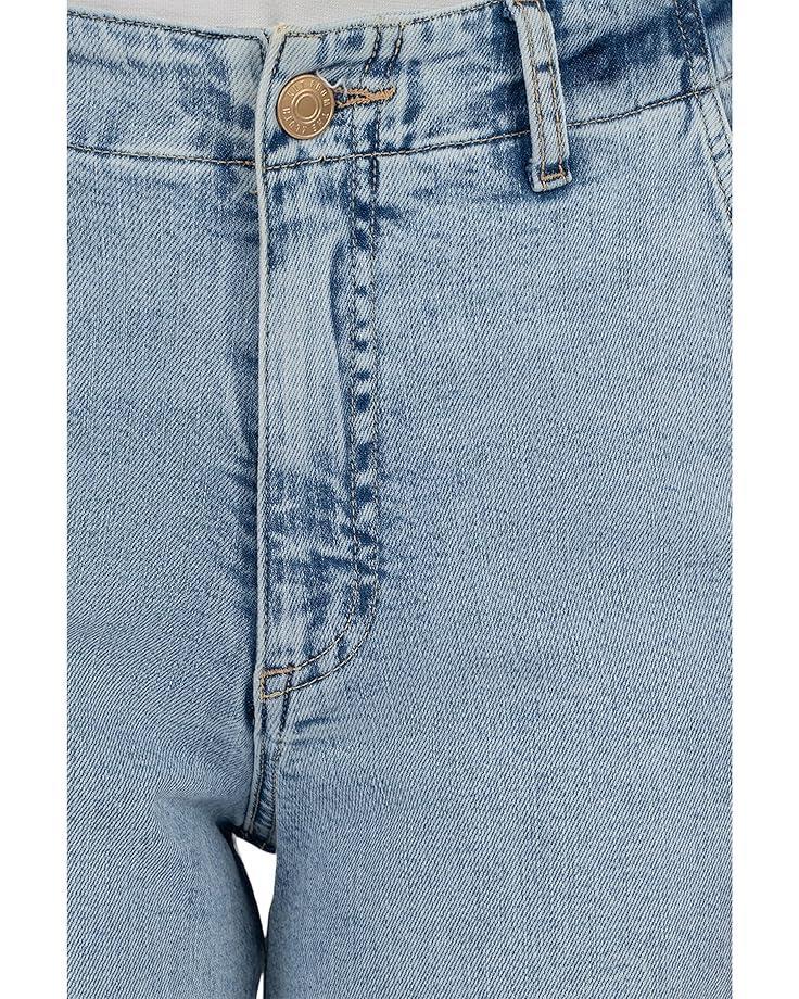Jean High Rise Wide Leg Slash Front Pockets Product Image