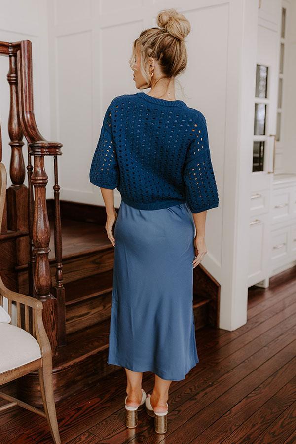 Bistro Cutie Satin Midi Dress Set Product Image