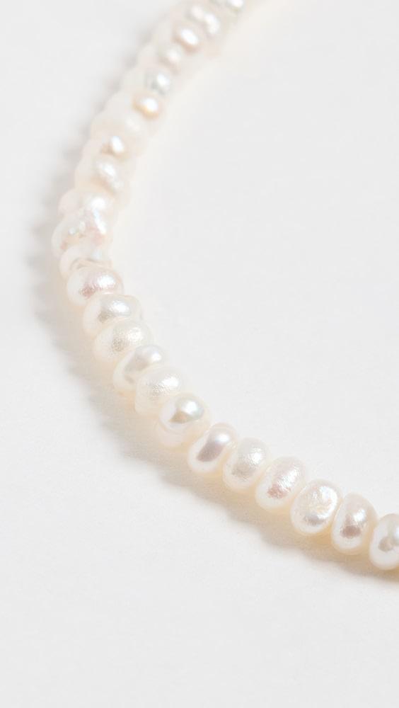 By Adina Eden Tiny Pearl Anklet | Shopbop Product Image