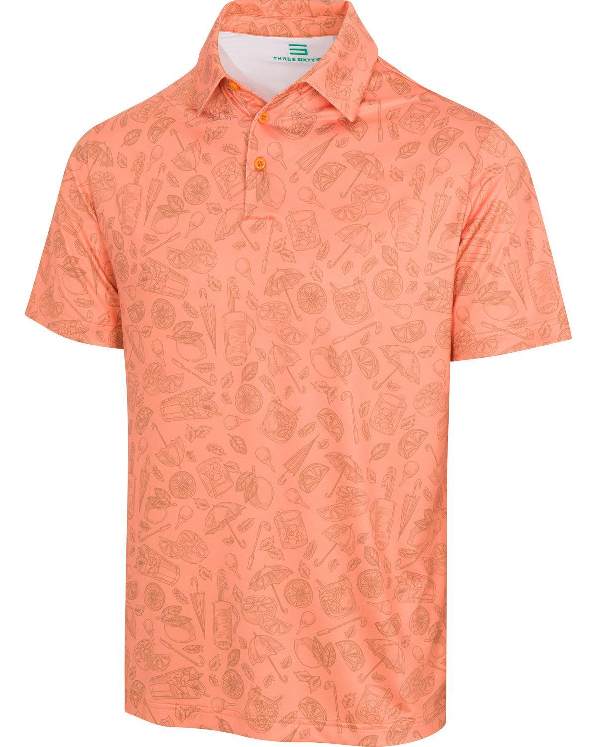 Three Sixty Six Men’s Print Golf Polos Male Product Image