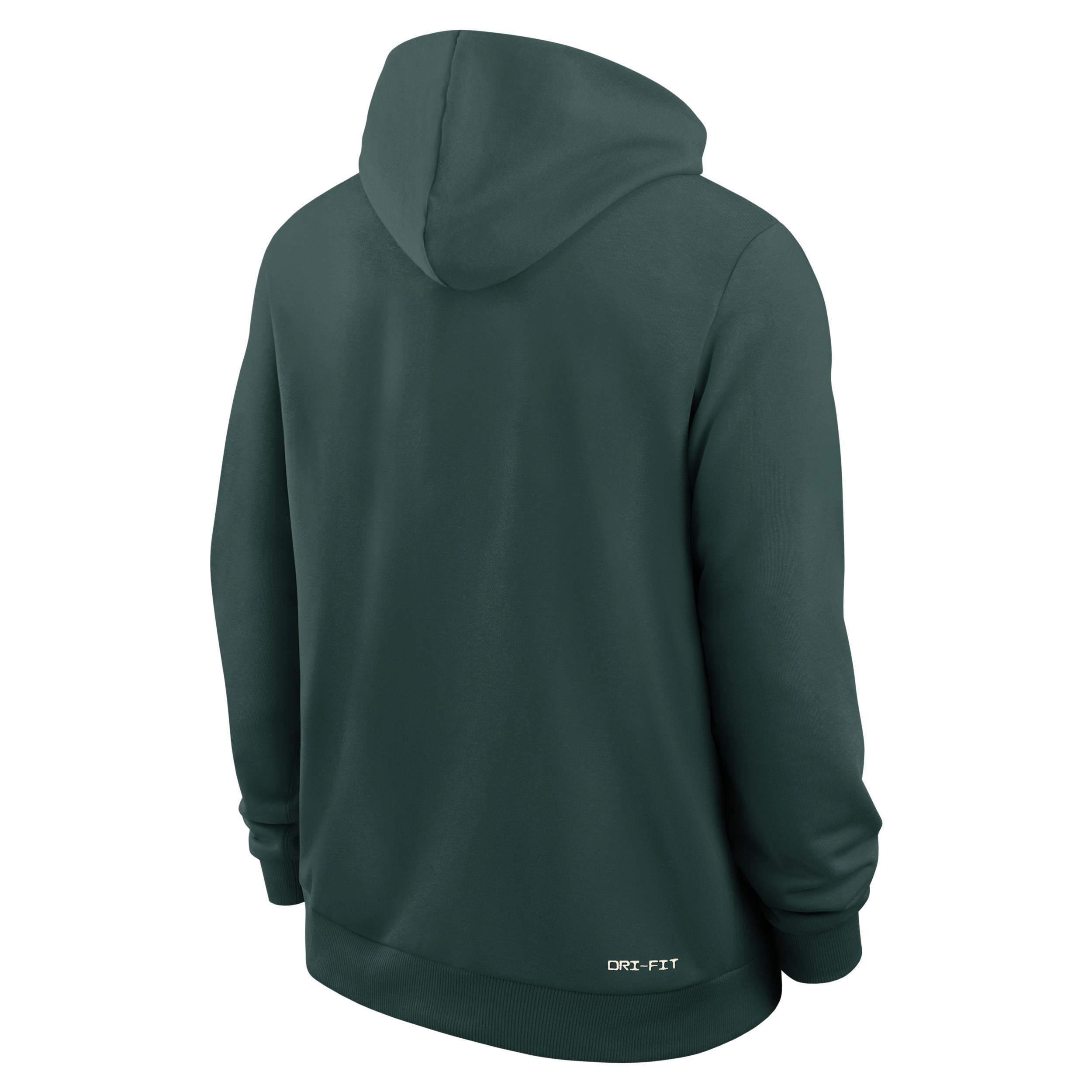 LSU Sideline Men's Nike Dri-FIT College Pullover Hoodie Product Image