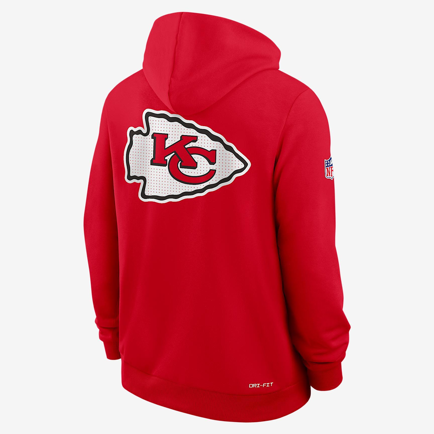 Kansas City Chiefs Utility Player Sideline Men's Nike Dri-FIT NFL Full-Zip Hoodie Product Image