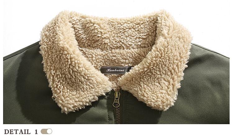 Fleece Lined Zip-Up Padded Jacket Product Image