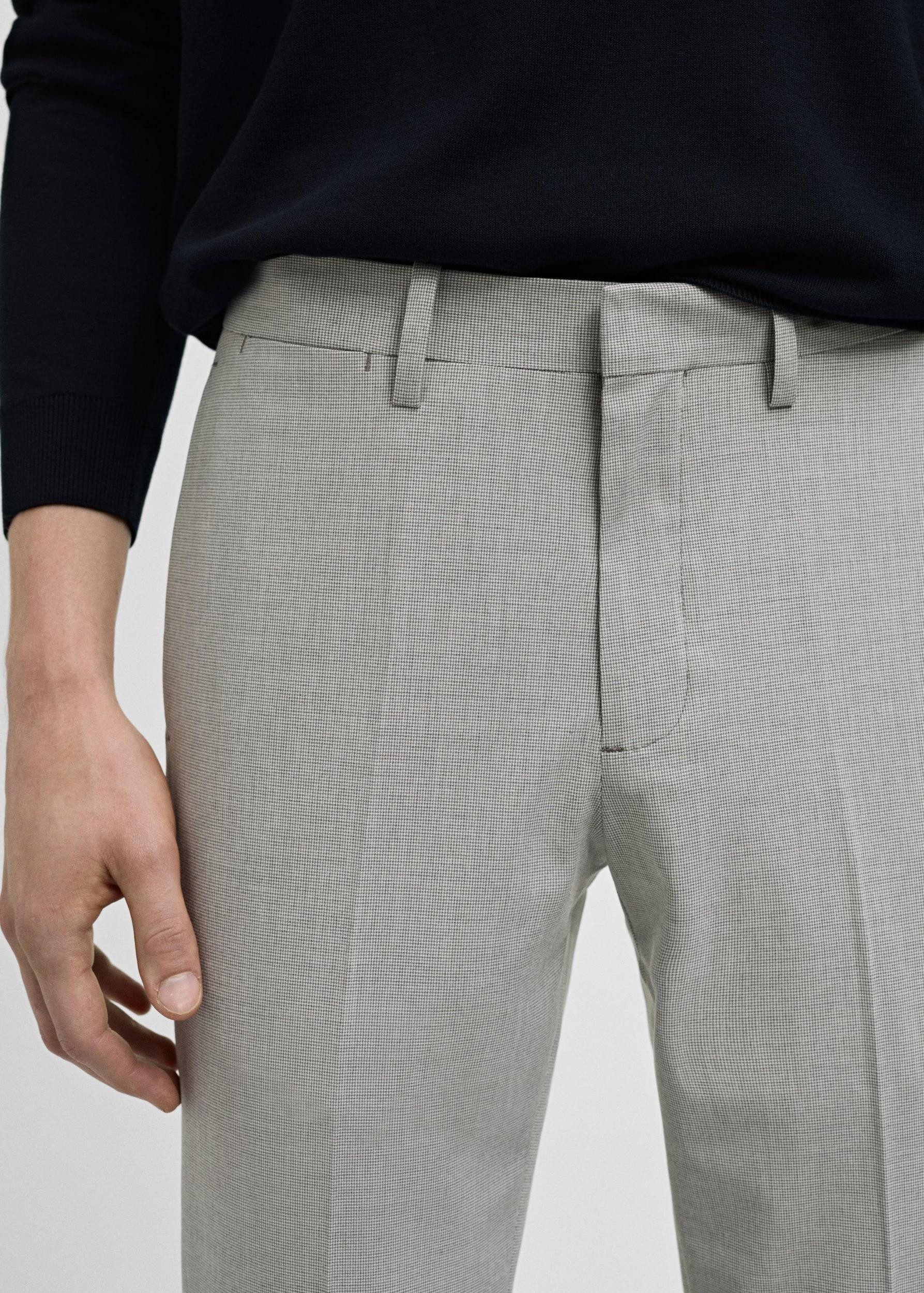 Stretch fabric super slim-fit suit trousers - Men | MANGO USA Product Image
