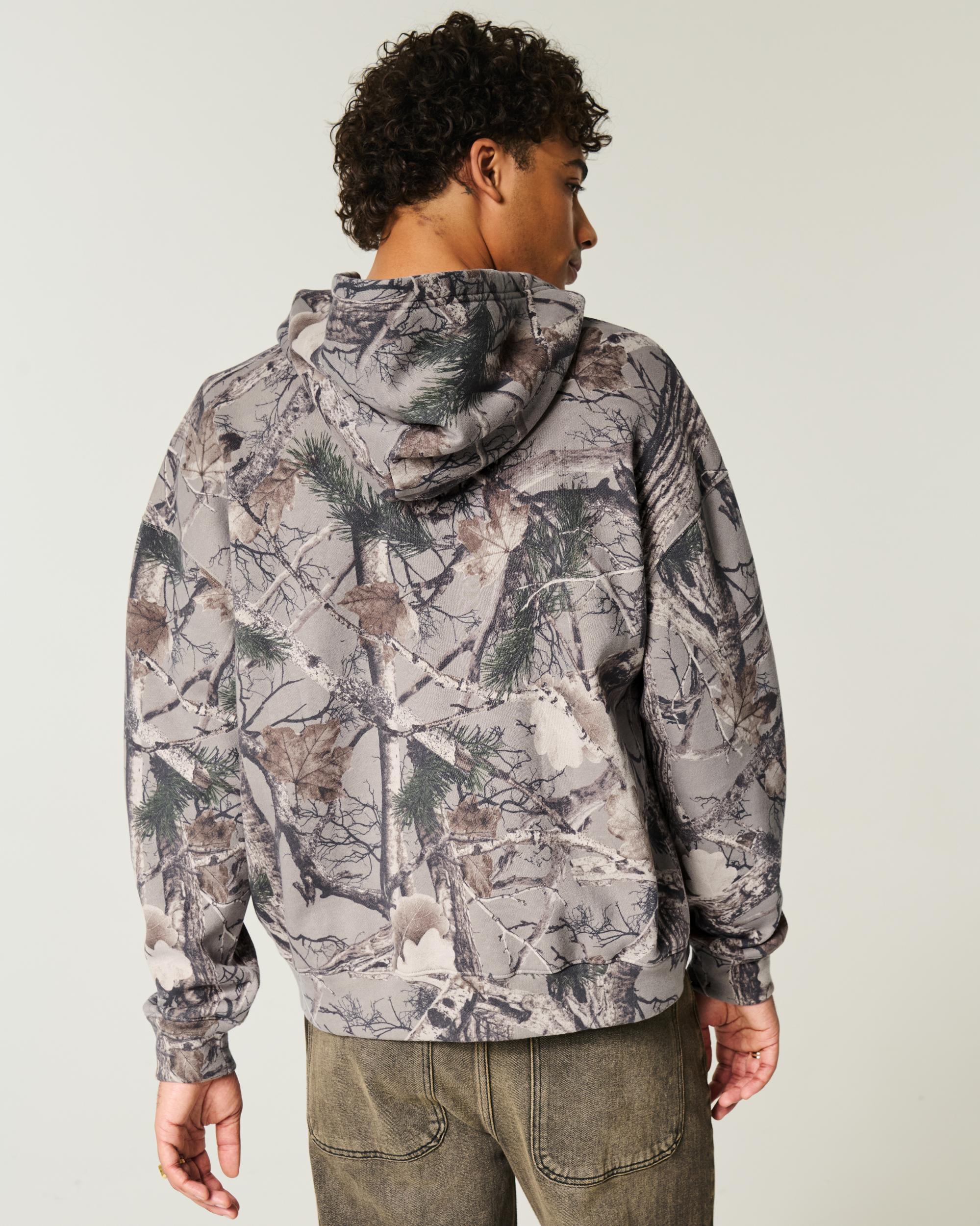 Boxy Zip-Up University of Virginia Graphic Hoodie Product Image
