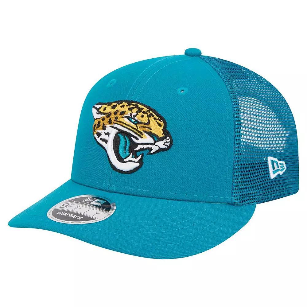 Men's New Era  Teal Jacksonville Jaguars Low Profile 9FIFTY Snapback Hat, Blue Product Image