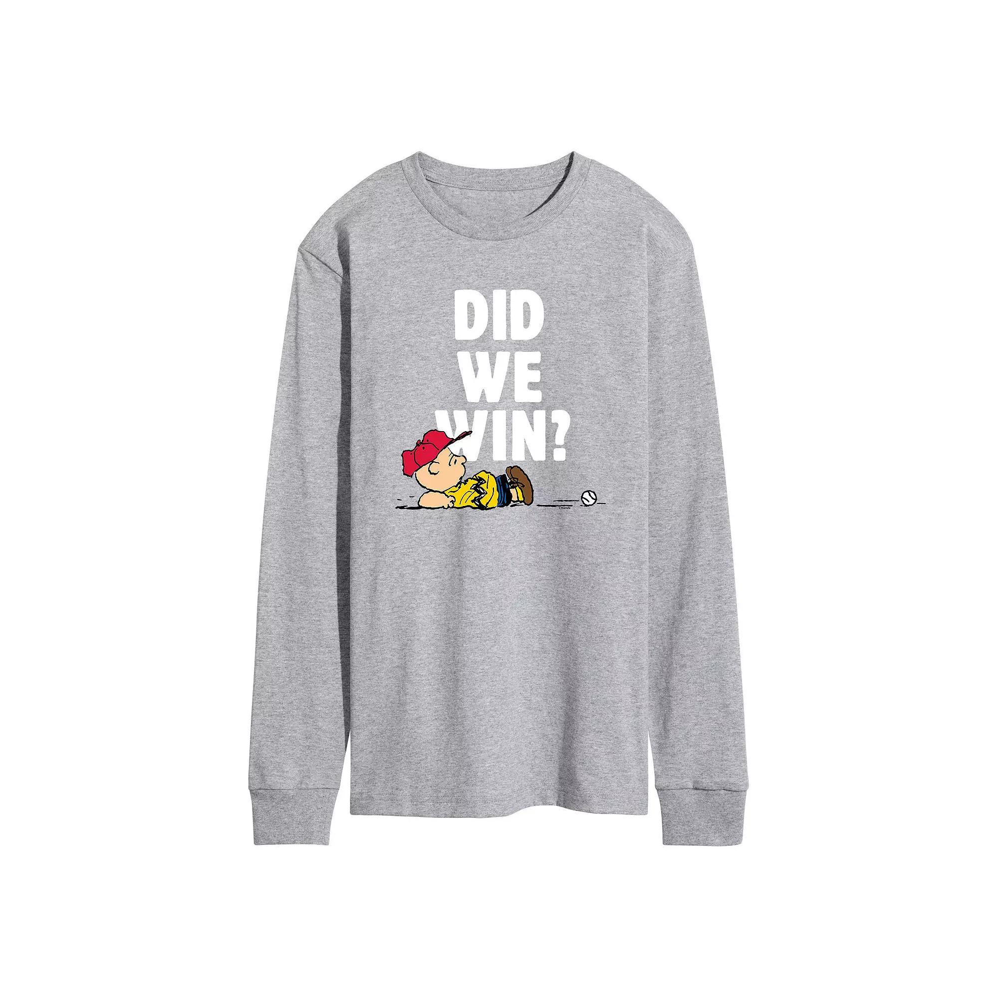 Mens Peanuts Did We Win? Tee Product Image
