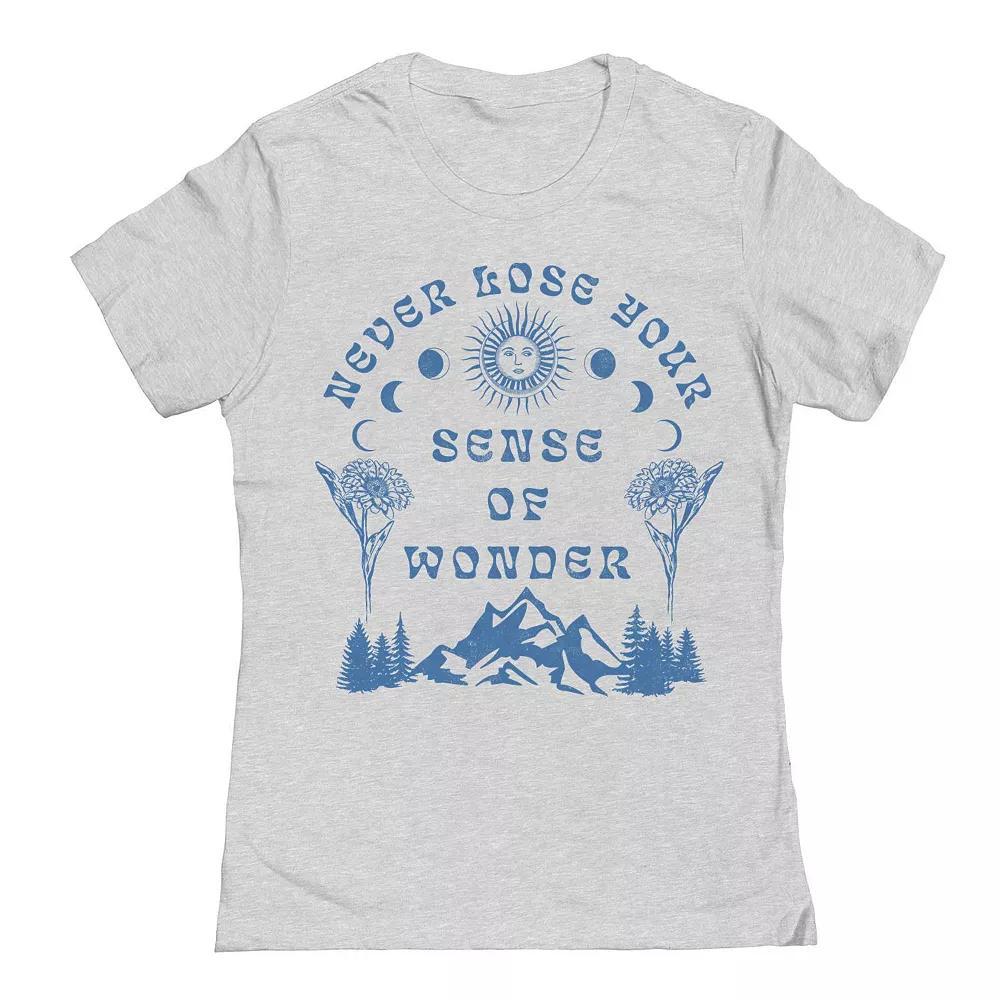 Junior's Grayson Threads by Tai Apparel Sense Of Wonder Graphic Tee, Women's, Size: Medium, Grey Grey Product Image