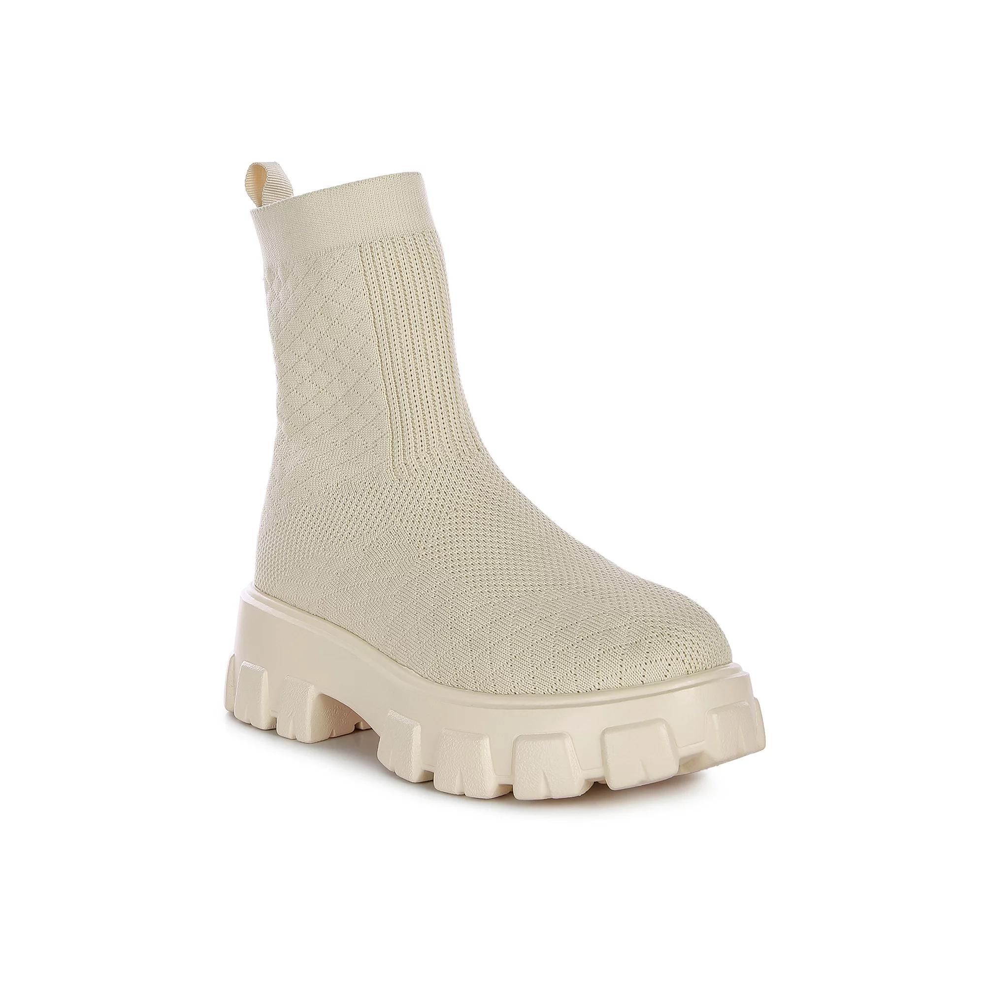 London Rag Mallow Women's Ankle Boots, Size: 10, Beige Product Image