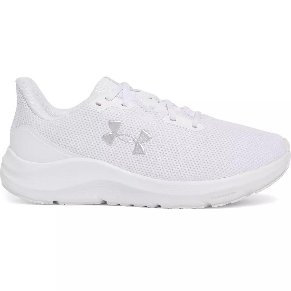 Under Armour Women's Pursuit 4 Running Shoes, Size: 10.5, White Grey Silver Product Image