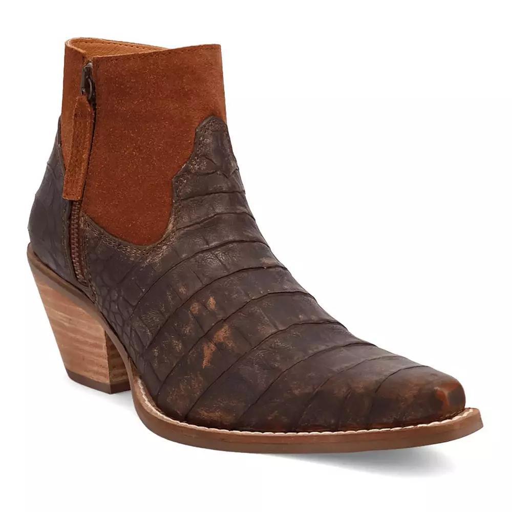 Dingo Rickie Women's Leather Booties, Size: 8, Brown Product Image