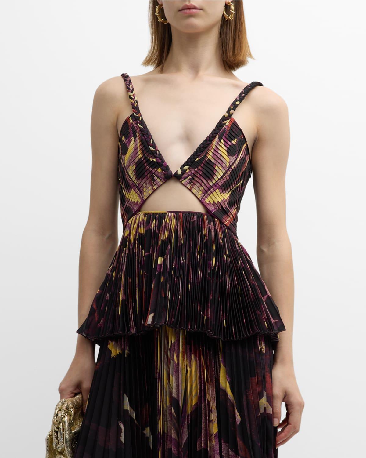 Womens Halki Pleated Cut-Out Top Product Image