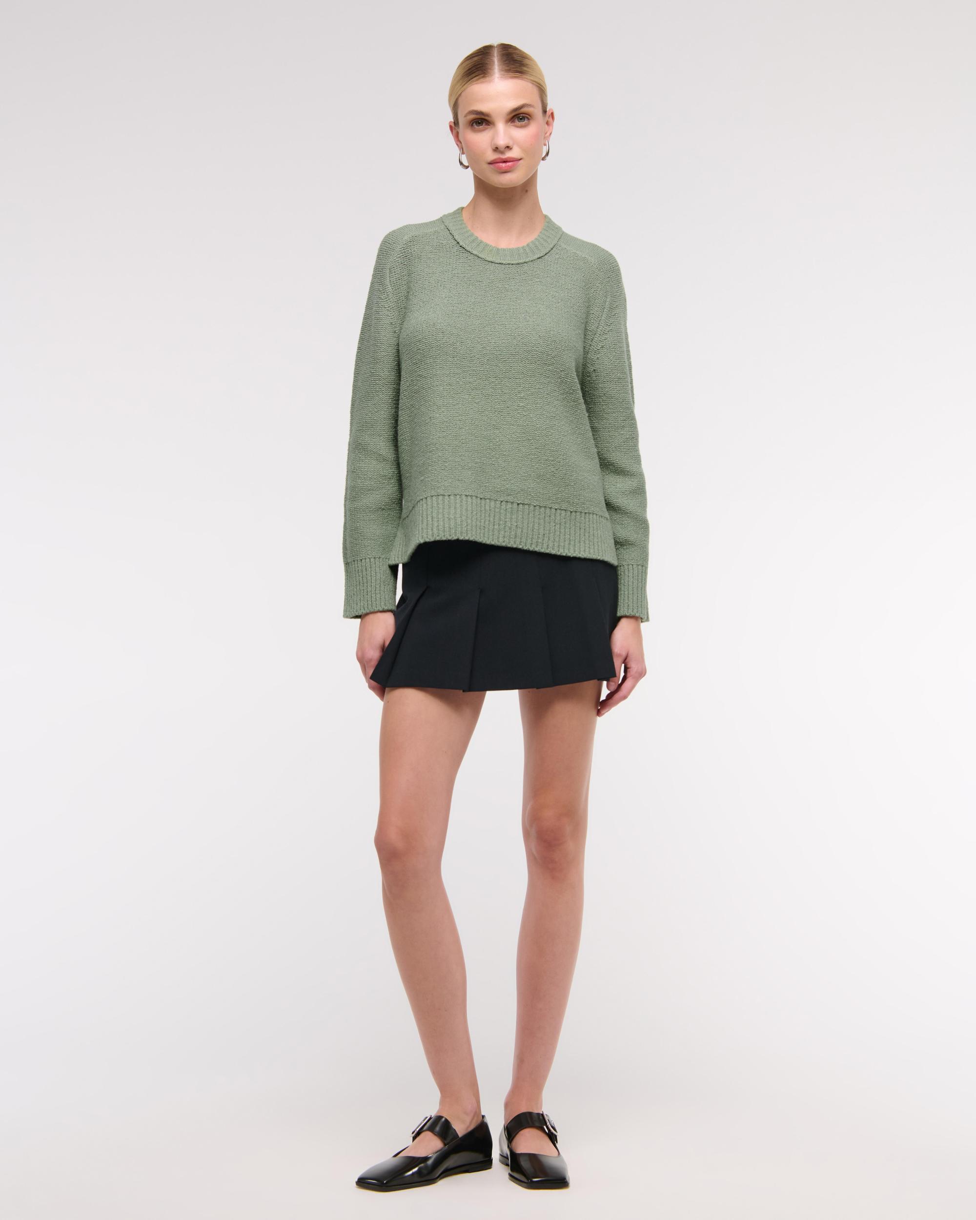 The A&F Madeline Textural Crew Sweater Product Image