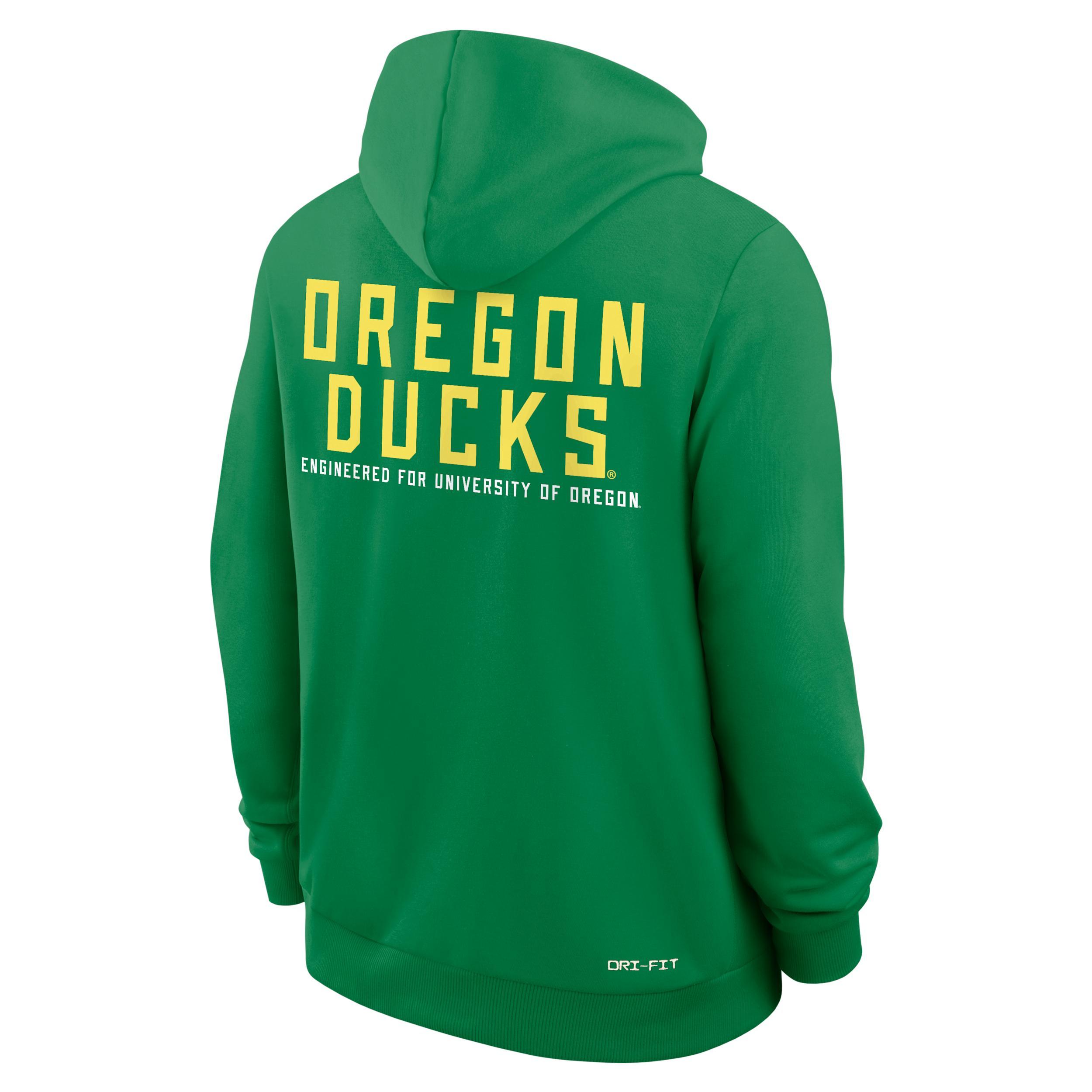 Oregon Sideline Men's Nike Dri-FIT College Full-Zip Hoodie Product Image