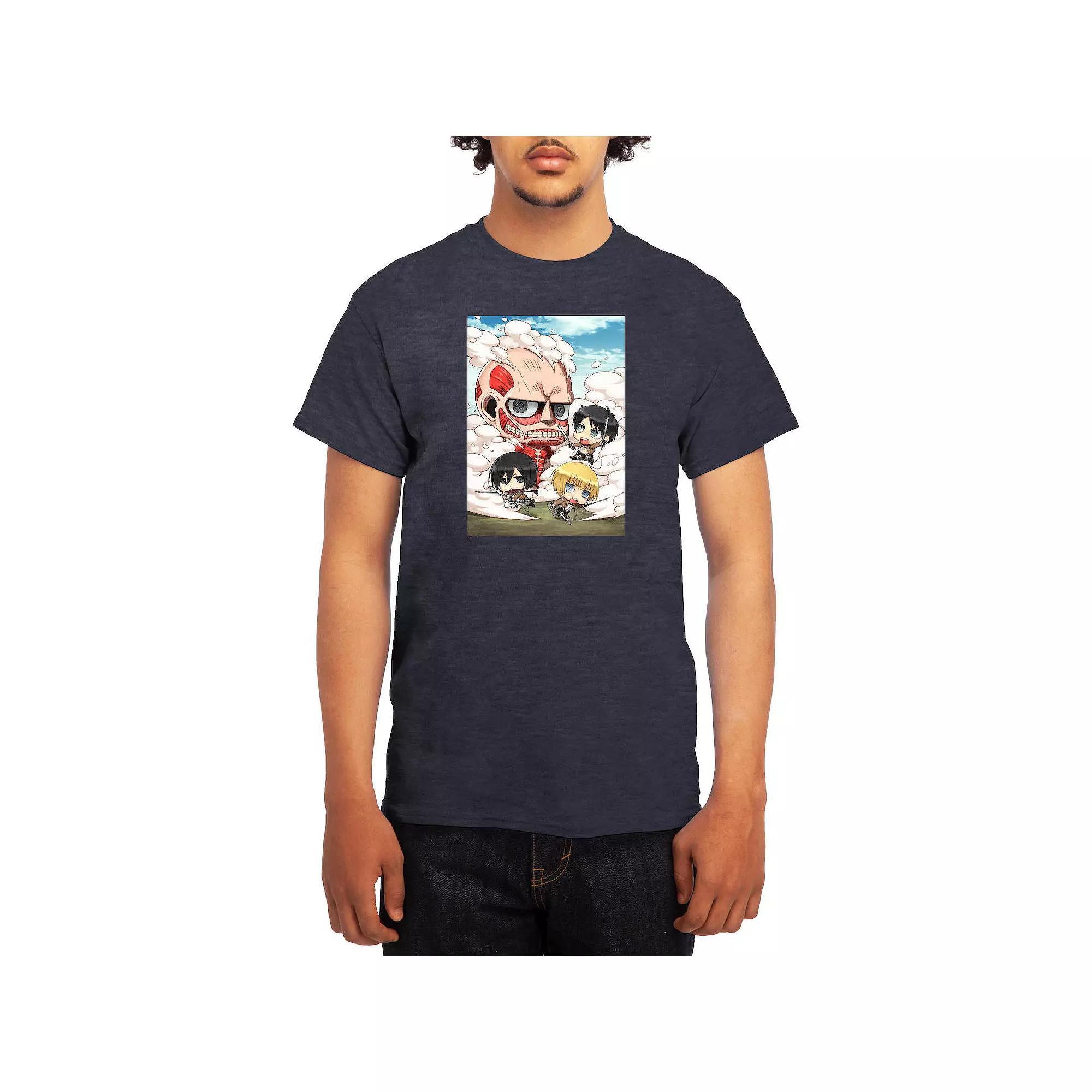 Mens Attack on Titan Battle Titans Full Color Graphic Tee Product Image