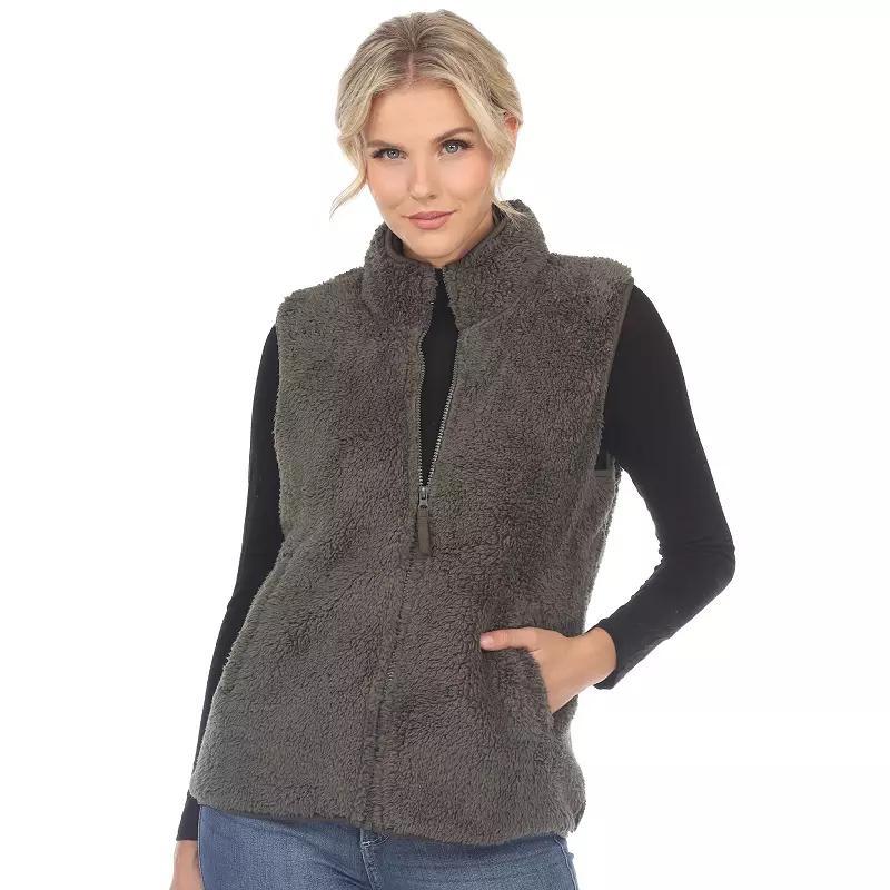 Women's Zip up sherpa vest Product Image