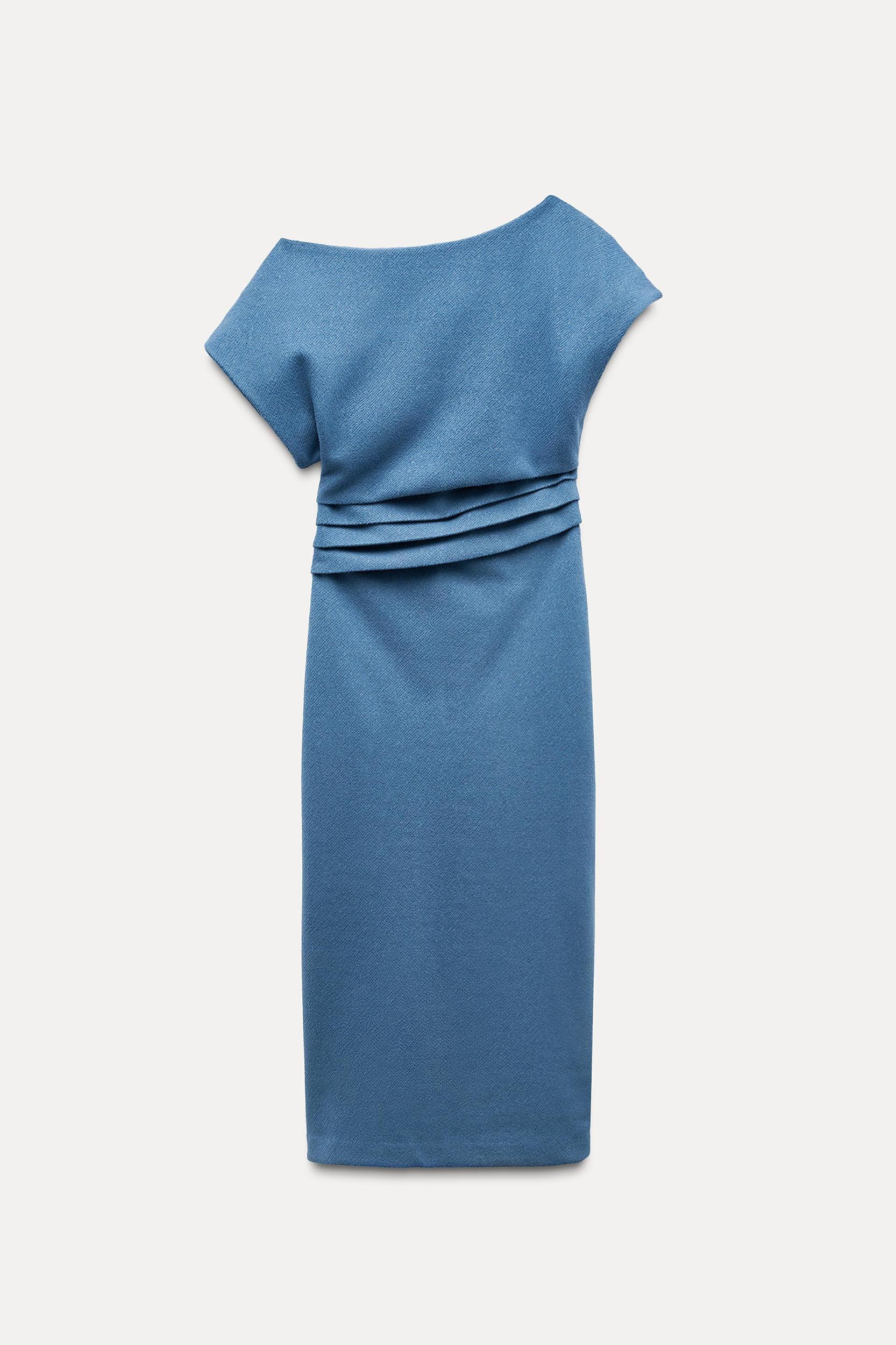 DRAPED MIDI DRESS Product Image