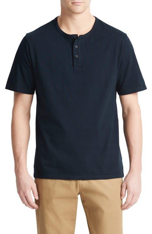 Mens Garment-Dyed Cotton Henley Product Image