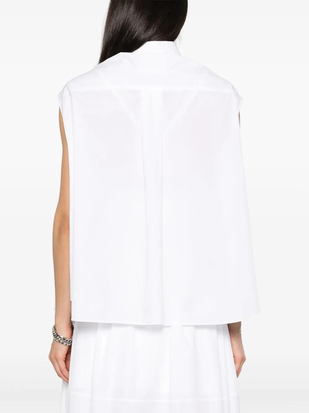 SACAI Layered-design Blouse In White Product Image