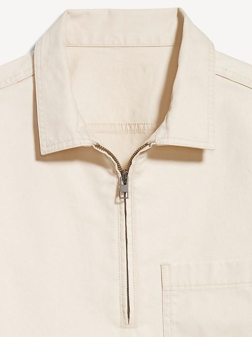 Quarter-Zip Workwear Shirt Product Image