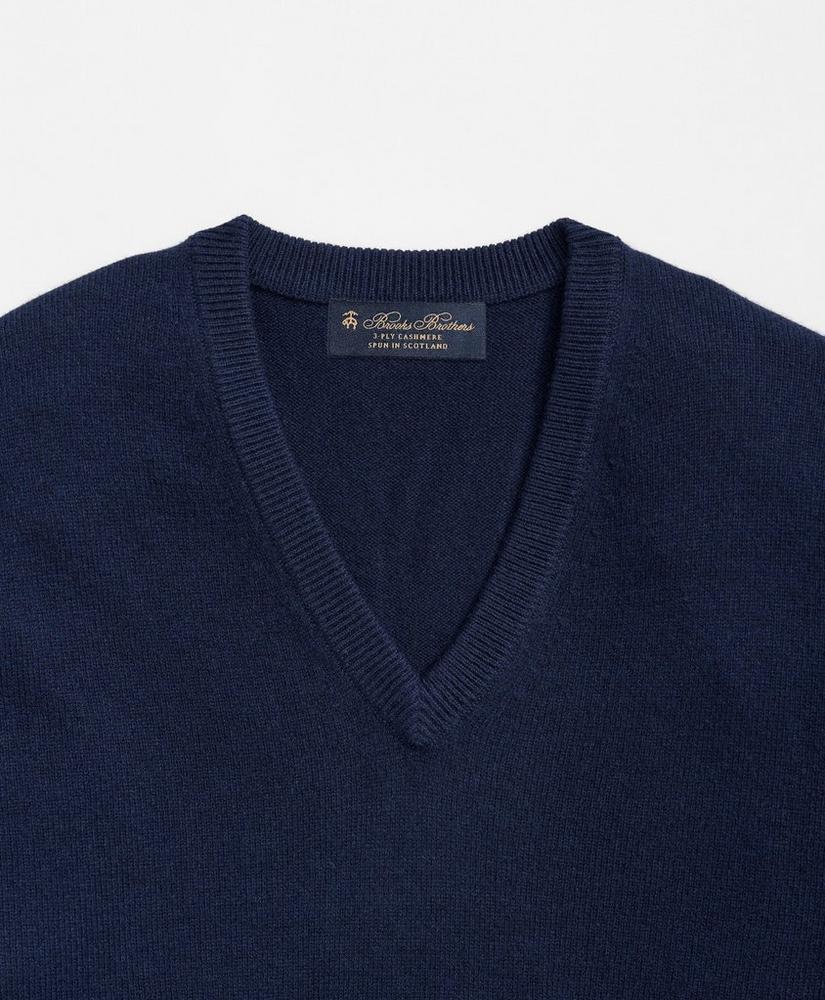 Big & Tall 3-Ply Cashmere V-Neck Sweater Product Image