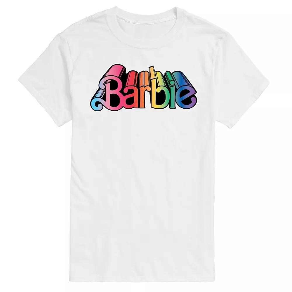 Big & Tall Barbie Pride Logo Graphic Tee, Mens Product Image