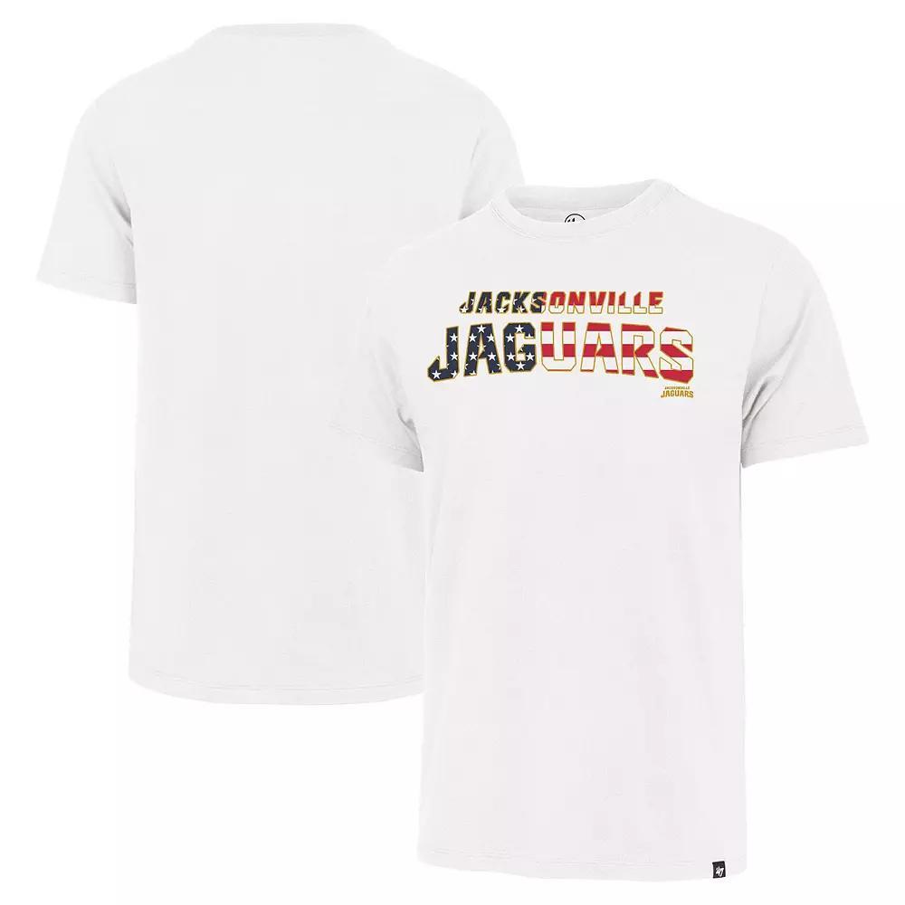 Men's '47 White Jacksonville Jaguars Flag Script Franklin T-Shirt, Size: Small Product Image