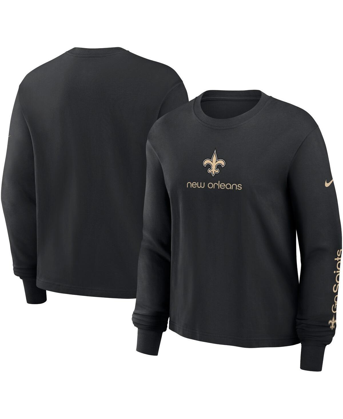 Womens Nike New Orleans Saints Boxy Long Sleeve T-Shirt Product Image